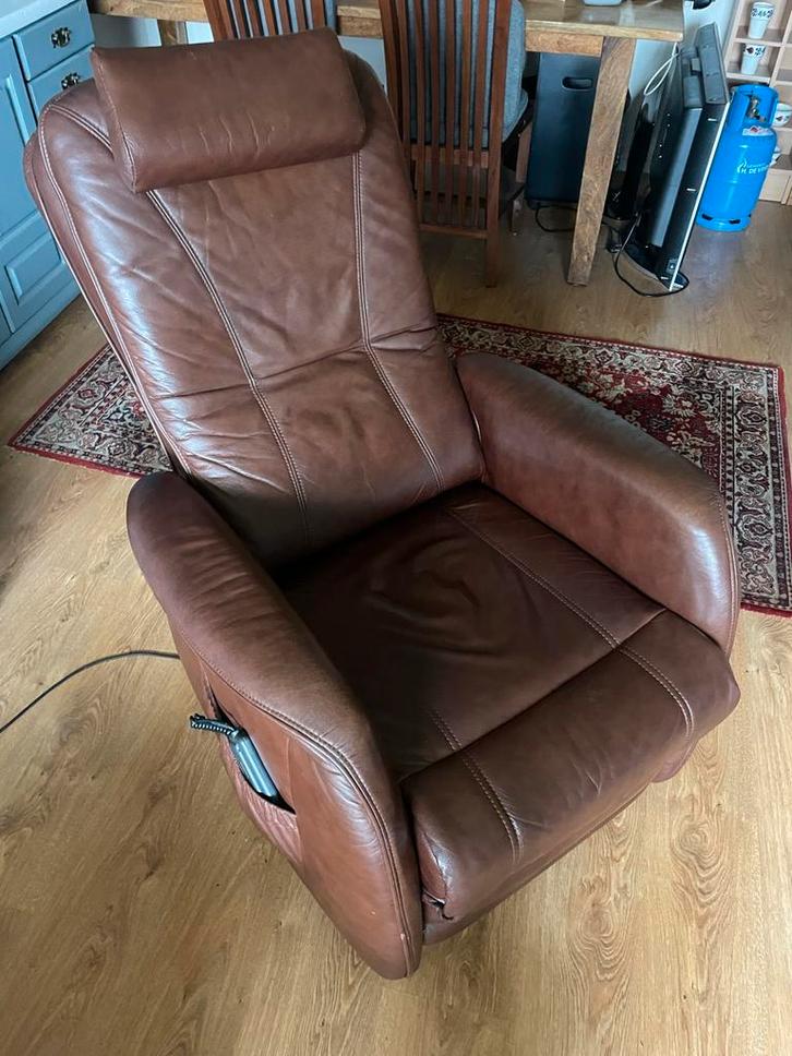 Mooie Sta-op Stoel - Heerlijk Comfort!, Huis en Inrichting, Fauteuils, Gebruikt, Leer, 75 tot 100 cm, Ophalen