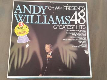 Andy Williams, 48 Greatest Hits, 3 Lp's in zeer goede staat. beschikbaar voor biedingen