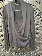 Zwarte Rozes of Avalon Overslag Blouse - Maat S, Ophalen of Verzenden, Zo goed als nieuw, Maat 36 (S), Zwart