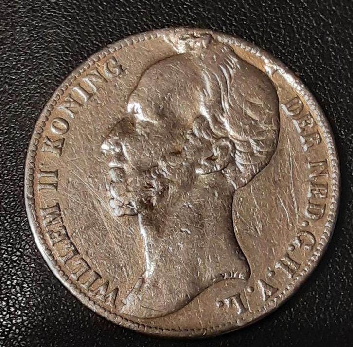 Gulden 1846 Willem II - van zilver  met lelie, Postzegels en Munten, Munten | Nederland, Losse munt, 1 gulden, Koning Willem II