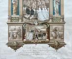 Antieke Franse lijst (zwart met vergulde opbouw), Ophalen of Verzenden