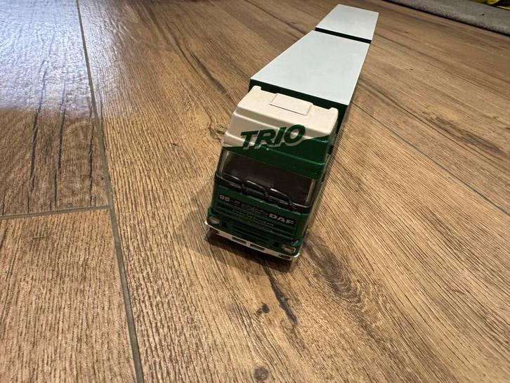 Tekno DAF 95 Topsleeper TRIO Transport 1:50, Hobby en Vrije tijd, Modelbouw | Auto's en Voertuigen, Gebruikt, Truck, 1:50 of kleiner