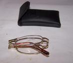 Vintage opvouwbare leesbril in etui. +100?. Izgs., Ophalen of Verzenden