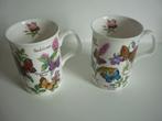Twee mooie mokken - Butterflies - Roy Kirkham, Nieuw, Ophalen of Verzenden, Overige stijlen, Kop(pen) en/of Schotel(s)