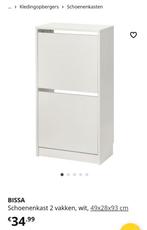 1 schoenenkastje 2 laags van Ikea, Huis en Inrichting, Kasten | Schoenenkasten, Ophalen, Zo goed als nieuw