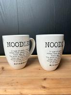 Riverdale Noodles mokken, 2 stuks, Huis en Inrichting, Keuken | Servies, Ophalen of Verzenden, Zo goed als nieuw, Overige stijlen