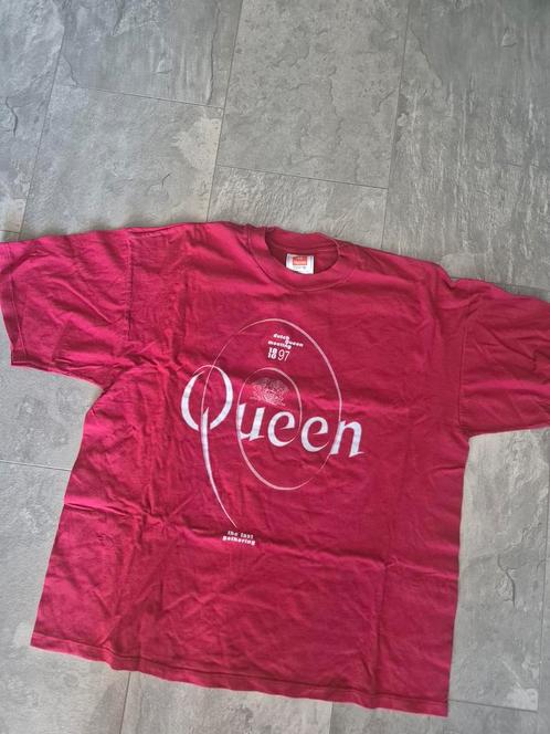 Queen T-shirt - The Last Gathering 1997 - XL, Kleding | Heren, T-shirts, Gedragen, Maat 56/58 (XL), Rood, Ophalen of Verzenden