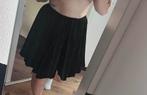 Velours skater rokje, Kleding | Dames, Rokken, Ophalen of Verzenden, Zo goed als nieuw, Zwart, Boven de knie