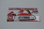 Lucky strike TT speedweek 1987 sticker, Verzamelen, Automerken, Motoren en Formule 1, Motoren, Ophalen of Verzenden, Zo goed als nieuw