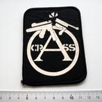 Crass anarchy & peace early vintage 80's patch c298 punk, Verzamelen, Verzenden, Nieuw, Kleding