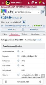 samsung ls24a600u usb-c qhd partij, Computers en Software, Monitoren, Ophalen, IPS, Amsterdam, USB-C