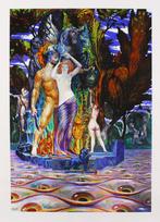 Ernst Fuchs (1930) Giclee op doek " Die Augeninsel " Ges Gen, Antiek en Kunst, Ophalen of Verzenden