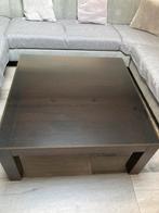 Eikenhouten Salontafel 100x100cm( inclusief de glas), Ophalen, Gebruikt, 100 tot 150 cm, Minder dan 50 cm