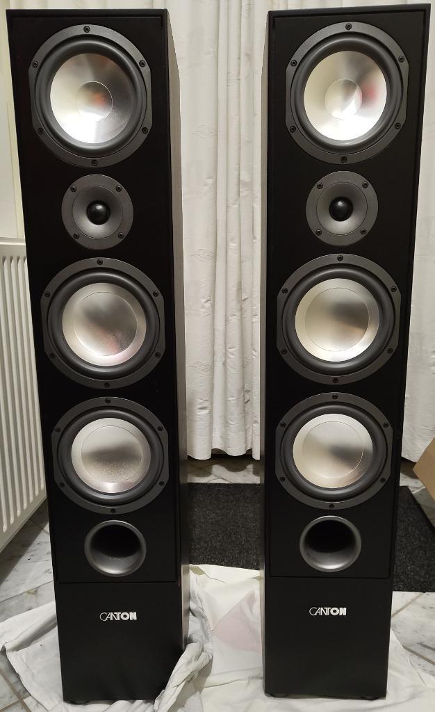 set Canton Luidsprekers GLE409 nieuwstaat klinken geweldig, Audio, Tv en Foto, Luidsprekers, Zo goed als nieuw, Front, Rear of Stereo speakers