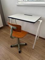 Vintage Marko schooltafel + stoel, Gebruikt, Tafel(s) en Stoel(en), Ophalen
