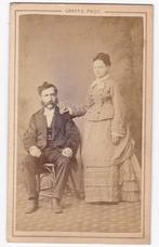 CDV Man en Vrouw - Foto Graffe Parijs -, Gebruikt, Verzenden, Foto, Buitenland