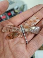 Libelle van Hematoide kwarts met rutiel, Ophalen of Verzenden, Mineraal