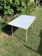 Kampeer Tuintafel opklapbaar Mecalit, Caravans en Kamperen, Kampeermeubelen, Ophalen, Zo goed als nieuw, Campingtafel