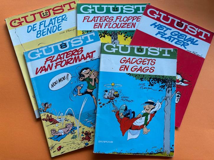 Guust Flater Stripboeken SC 5x, Boeken, Stripboeken, Gelezen, Meerdere stripboeken, Ophalen of Verzenden
