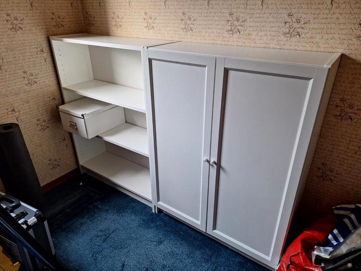 3x Ikea Billy Boekenkast 80x28x106cm - waarvan 1 met deuren, Huis en Inrichting, Kasten | Boekenkasten, Zo goed als nieuw, 50 tot 100 cm