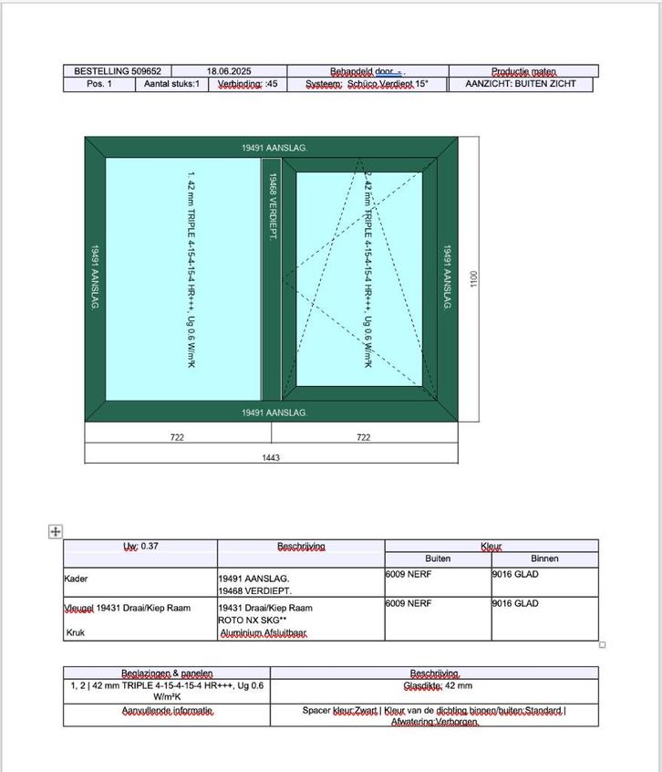 Kunststof kozijnen, Doe-het-zelf en Verbouw, Kozijnen en Schuifpuien, Nieuw, Raamkozijn, Kunststof, 75 tot 150 cm, 75 tot 150 cm