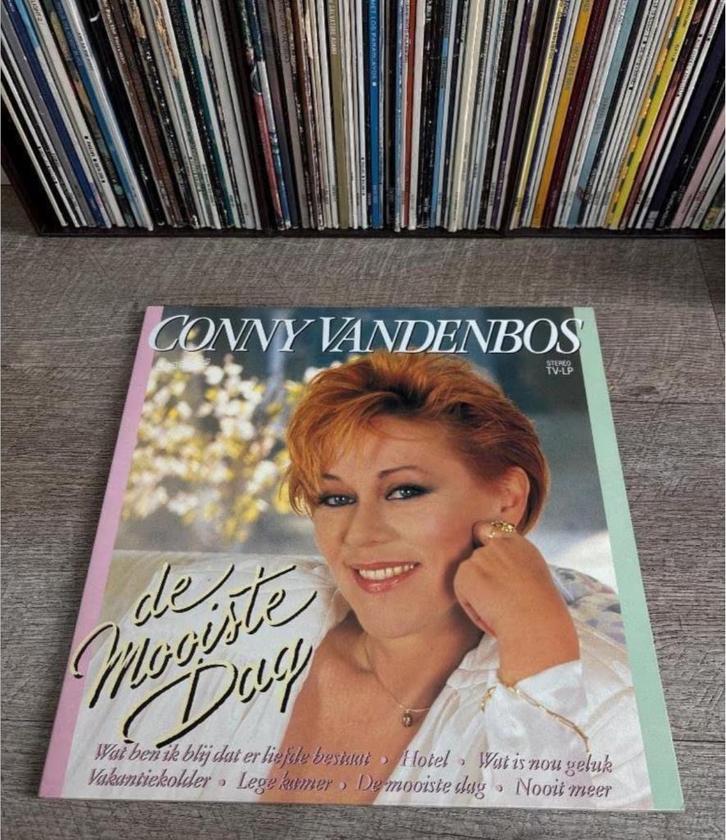 LP Conny Vandenbos - De mooiste dag, Cd's en Dvd's, Vinyl | Nederlandstalig, Zo goed als nieuw, Levenslied of Smartlap, 12 inch
