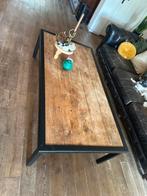 Industriële Salontafel 90x150cm - Zwart/Eiken, Huis en Inrichting, Tafels | Salontafels, 100 tot 150 cm, Eikenhout, Zo goed als nieuw