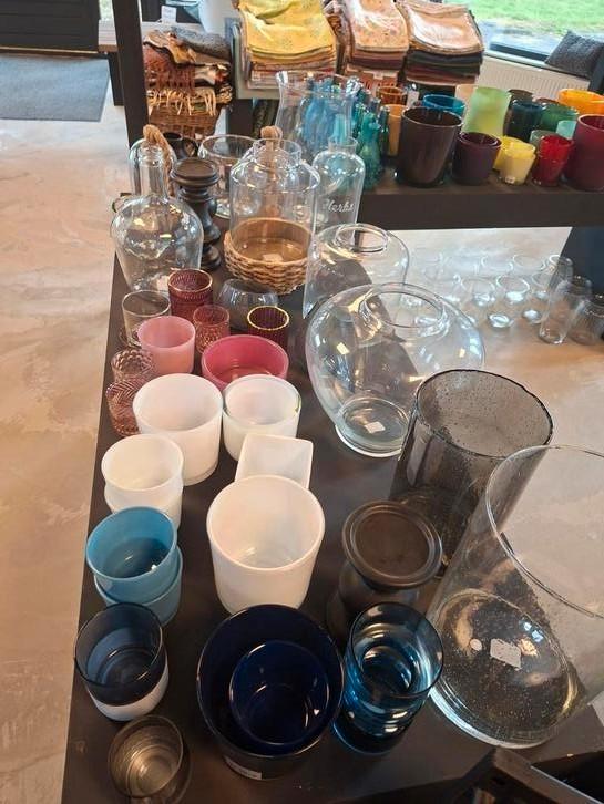 Diverse soorten vazen, Huis en Inrichting, Woonaccessoires | Vazen, Nieuw, Overige kleuren, Minder dan 50 cm, Glas, Ophalen