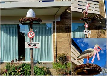 🍼Ruim 2,5 meter hoge Landingsplaats Ooievaarsnest incl Ei🍼 beschikbaar voor biedingen