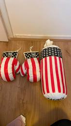 Kinderbokszak incl handschoenen, Ophalen of Verzenden, Zo goed als nieuw, Bokszak