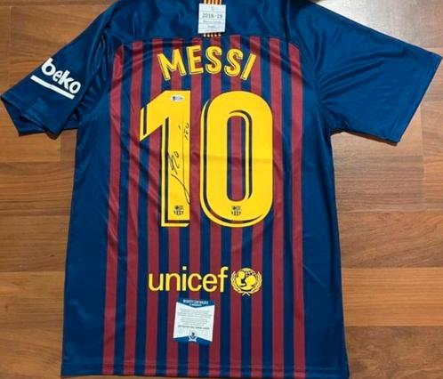 Lionel Messi Barcelona signed jersey Beckett, Verzamelen, Sportartikelen en Voetbal, Nieuw, Shirt, Buitenlandse clubs, Ophalen of Verzenden