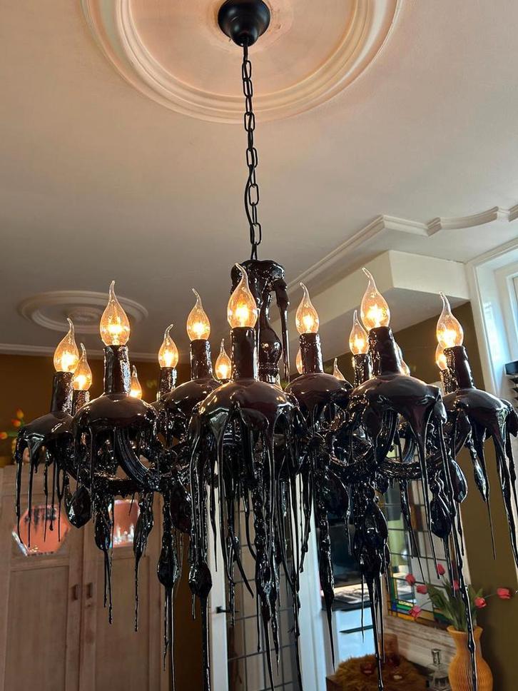 Piet Boon Hot Kroon 18 Lamps, Huis en Inrichting, Lampen | Kroonluchters, Zo goed als nieuw, Kunststof, Ophalen