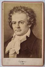 kabinetfoto Lidwig van Beethoven 1870's, Gebruikt, Verzenden, Foto, Voor 1940