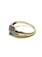 14k gouden ring met zirkonia, Sieraden, Tassen en Uiterlijk, Ringen, 18 tot 19, -, -, Ophalen of Verzenden