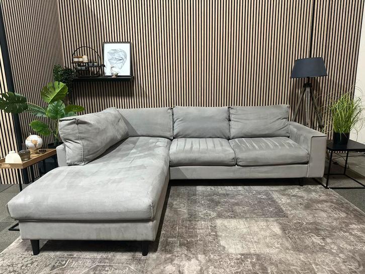 “GRATIS LEVERING” Kunstlederen hoekbank van Goossens!, Huis en Inrichting, Banken | Bankstellen, Zo goed als nieuw, Hoekbank, Vierpersoons of meer