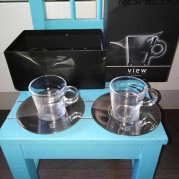 2 Nespresso View Espresso kop met schotels zie advertentie beschikbaar voor biedingen
