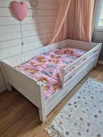 Kinderbed Bedbank Puck met bedlades en uitvalbeveiliging wit, Kinderen en Baby's, Kinderkamer | Bedden, Ophalen, 85 tot 100 cm