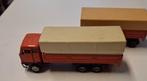 Nacoral Volvo F88/89 vrachtwagen met aanhanger, Hobby en Vrije tijd, Modelauto's | 1:50, Ophalen of Verzenden, Gebruikt, Bus of Vrachtwagen