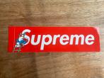 Supreme Smurfs box logo sticker rood, Verzamelen, Ophalen of Verzenden, Nieuw, Merk