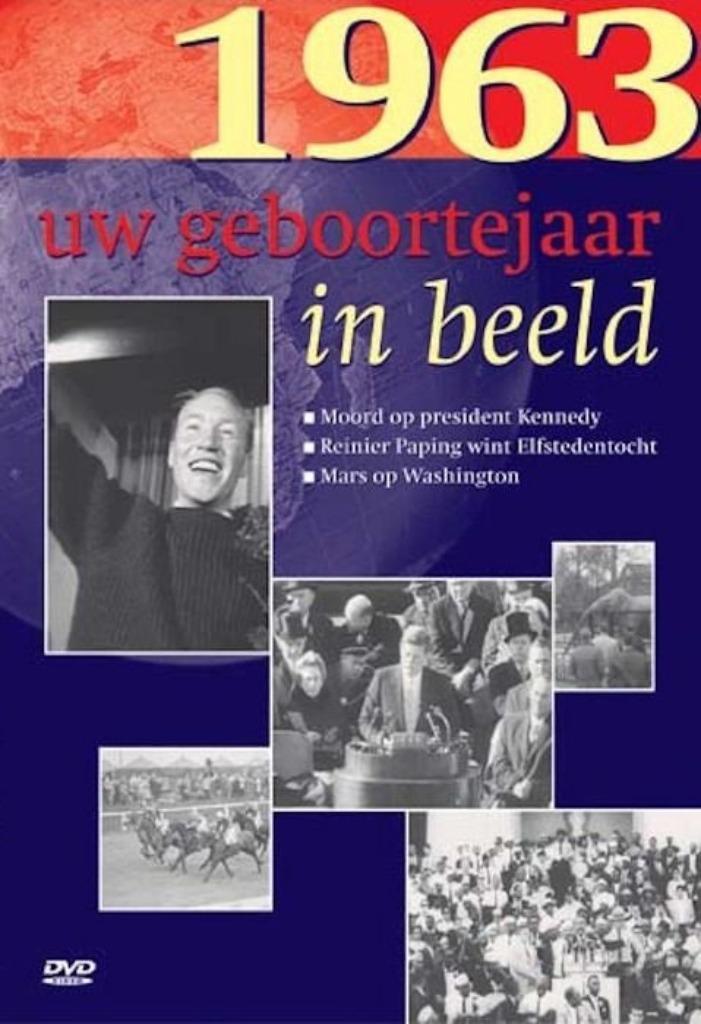dvd van Geboortejaar in Beeld - 1963, Cd's en Dvd's, Dvd's | Documentaire en Educatief, Zo goed als nieuw, Alle leeftijden, Verzenden