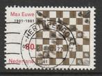 Nederland 2001 1969a Max Euwe Schaakbord, Gest, Postzegels en Munten, Na 1940, Ophalen of Verzenden, Gestempeld