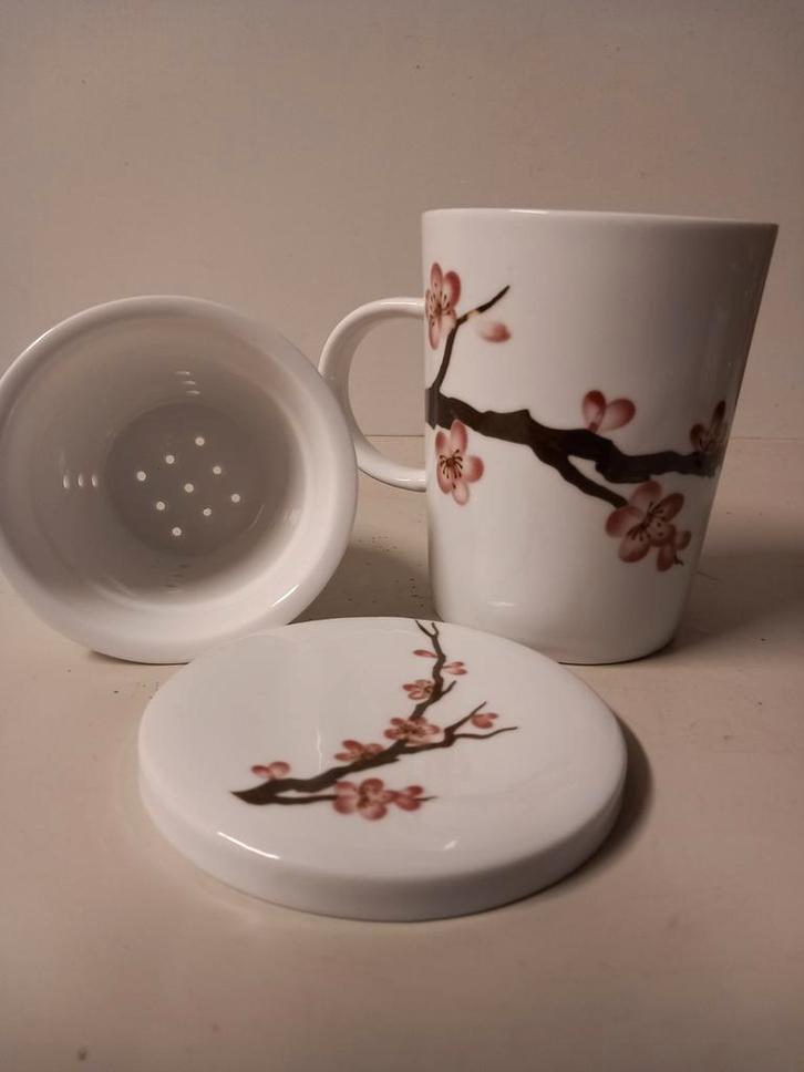 Royal Tea Theemok met Zeef en Deksel, Huis en Inrichting, Keuken | Servies, Nieuw, Overige typen, Overige stijlen, Keramiek, Ophalen