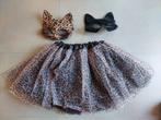 Panter tule rokje + 2 maskers carnaval, Ophalen, Zo goed als nieuw, 122 t/m 128, Meisje