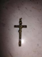 Prachtige crucifix hanger koper, Antiek en Kunst, Antiek | Religie, Ophalen of Verzenden