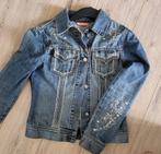 Geborduurd spijkerjack Ibiza style maat S, Kleding | Dames, Jassen | Zomer, Blauw, Ophalen of Verzenden, Zo goed als nieuw, Cars