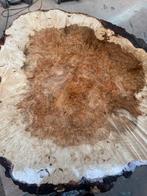 Esdoorn Burl Tafelblad - 75cm, Ophalen, 50 tot 100 cm, Rond, Nieuw
