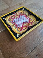 Kleurig Spaans aardewerk vierkant bord., Ophalen of Verzenden