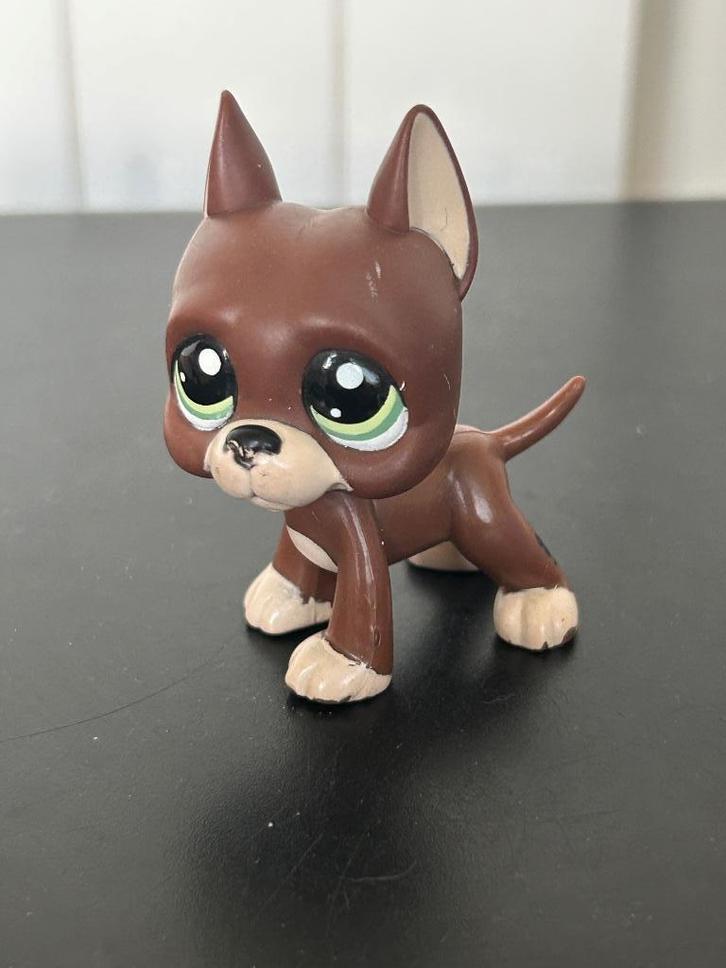 Littlest Pet Shop 1519 Bruine Duitse Dog, Verzamelen, Poppetjes en Figuurtjes, Gebruikt, Ophalen of Verzenden