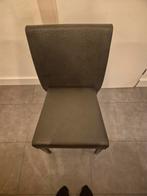 sateliet stoelen, Huis en Inrichting, Stoelen, Ophalen, Overige kleuren, Leer, Zo goed als nieuw