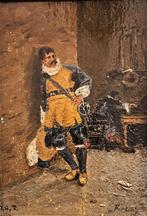 19e -eeuws Spaanse school, een musketier of cavalerist, Ophalen of Verzenden